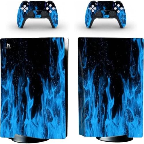 Flame PS5 Skin Sticker for Playstation 5 Console & 2 Controllers Decal Vinyl Protective Skins Style 1