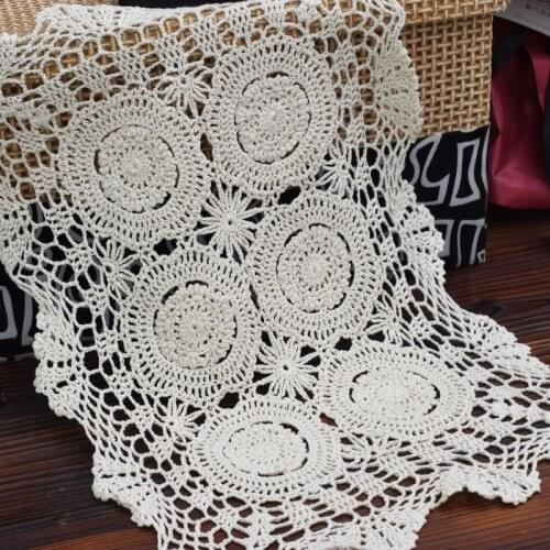 New Handmade lace cotton table place mat crochet coffee placemat pad Christmas drink coaster cup mug tea dining doily kitchen