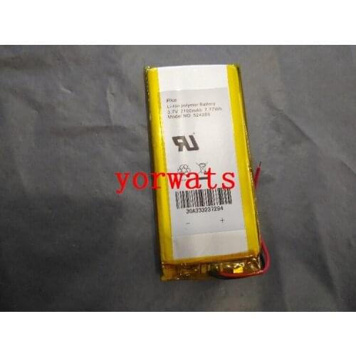 New Hot A Rechargeable Li-ion Cell 3.7V polymer lithium battery 524288 2100mAh direct sale