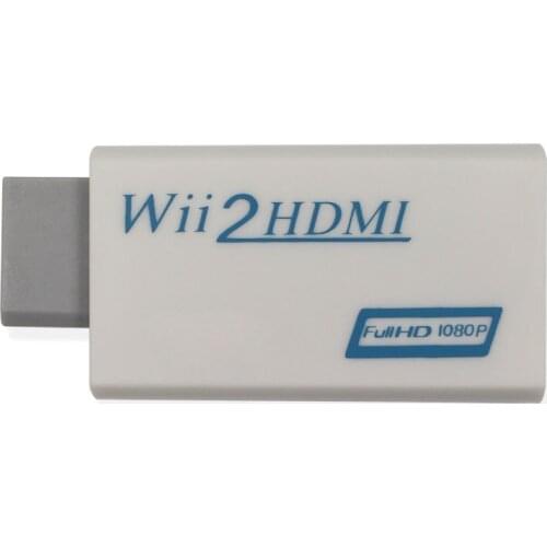Wii to HDMI Converter 1080P for Full HD Device, Wii HDMI Adapter with 3,5mm Audio Jack&HDMI Output Compatible with Nintendo Wii