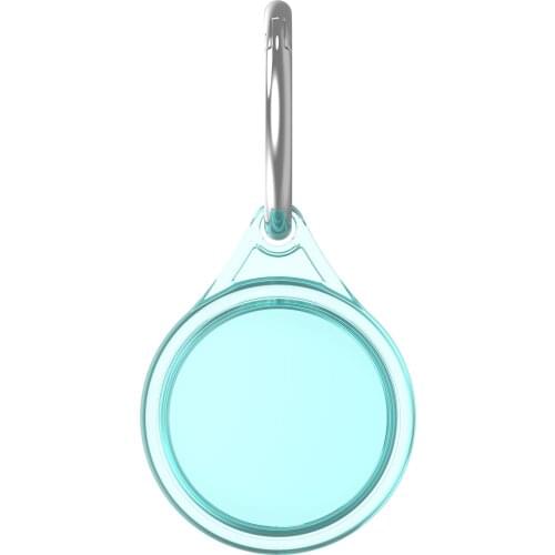 Transparent Candy Color Tracker Full Protective Cover for Airtag Soft TPU Hangable Keychain Locator Case For Airtags Accessories