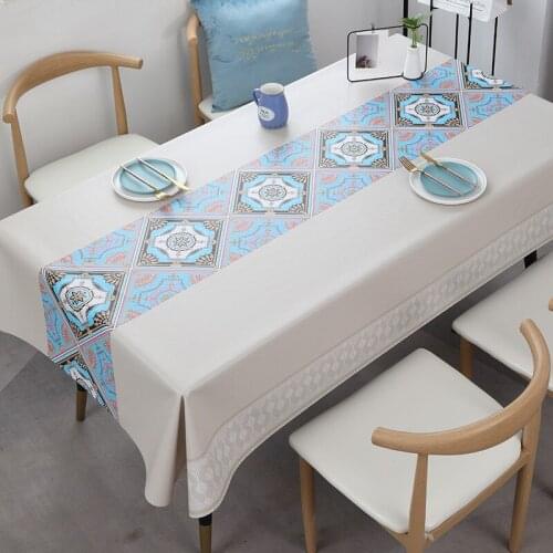 Nordic Style Printing Rectangular Tablecloth for Table Wedding Decoration Waterproof Dining Coffee Tables Cover Manteles Tapete