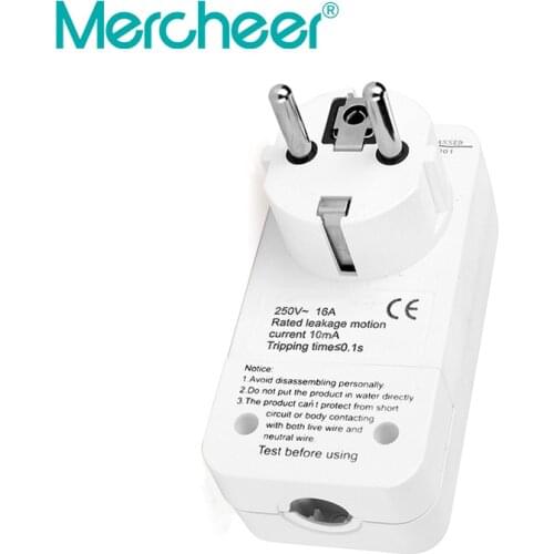 16A 250V European Germany French standard Earth Leakage Protection EU Plug Removable Power Cord For Household Aappliances Filter