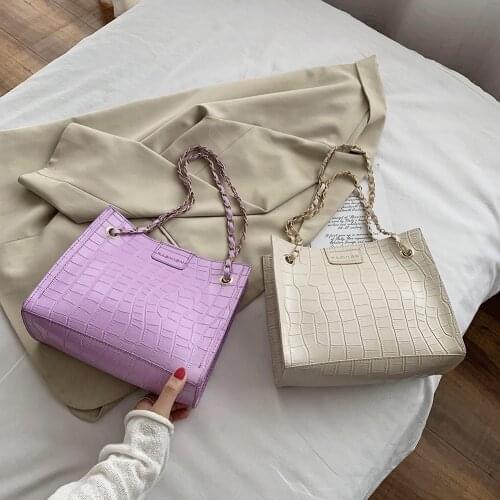 Womens Bag Large Capacity Handbags Fashion New PU Leather Stone Pattern Shoulder Messenger Bag Female Daily Elegant Totes