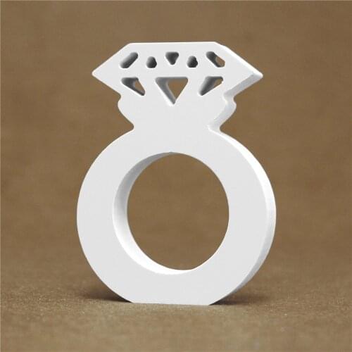 Thick 12MM White Wooden Letters English Alphabet Word Personalised Name Design Art Craft Standing Heart Shape Wedding Home Decor