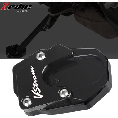 Enlarger Plate For Suzuki V-STROM 1050 VSTROM 1050XT V STROM 1000 2020 2021 Motorcycle Aluminum Side Kickstand Stand Extension