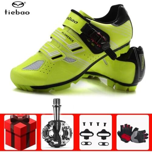 Tiebao Cycling Shoes Sapatilha Ciclismo Mtb Add SPD Pedal Set Bicycle Riding Shoe Mountain Bike Original Superstar Men Sneakers