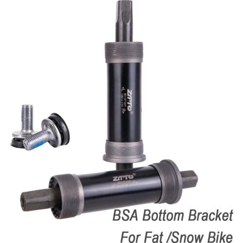 ZTTO Bicycle Square Tapered Threaded Bottom Bracket BSA80x142 100x155 100x177mm For Axis QuareHole Square Crankset Fat Snow Bike