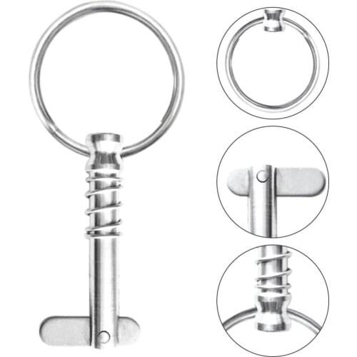 1Pc 1/4" inch Quick Release Pin with Pull Ring for Boat Bimini Top Deck Hinge Stainless Steel 316 Shipbuilding Marine Hardware
