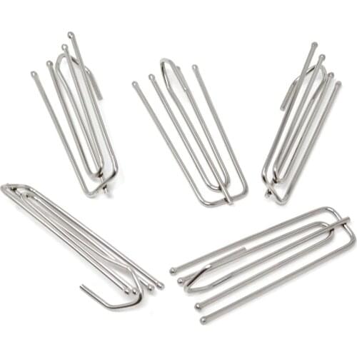 15 Pack Stainless Steel Curtain Pleat Hook 4 Prongs Pinch Pleat Clips Drapery Hooks Traverse Pleater Window Dressing Hardware