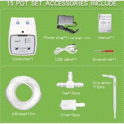 2021 New WIFI Mobile Phone Control Drip Irrigation System Intelligent Automatic Watering Device Garden Water Pump Timer System