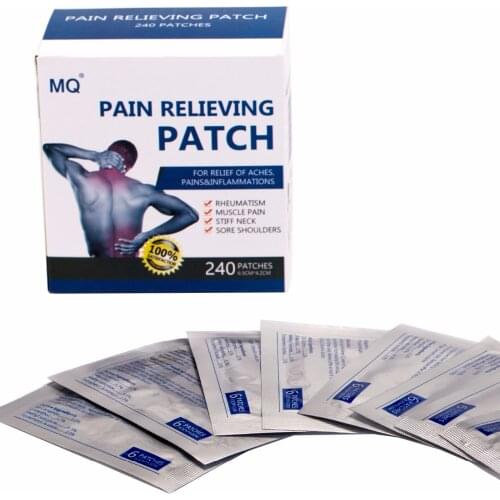 240Pcs Neck Pain Relief Patch 6 Pieces=1 Bags Hot Capsicum Plaster 6.5*4.2 CM Medical Joint Arthritic Leg Pain Relieving Plaster