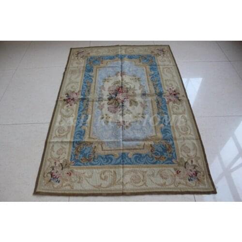 Free shipping 10K handmade needlepoint woolen rugs high quality 4'x6'=121x182cm cheap price 100% New Zealand Wool & Handmade