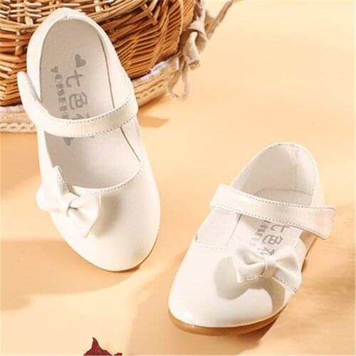 Childrens Casual Shoes for Girls Shoes Kids Leather Flats PU Flowers Leather Oxfords British Design Lace-up Snekaers for Formal