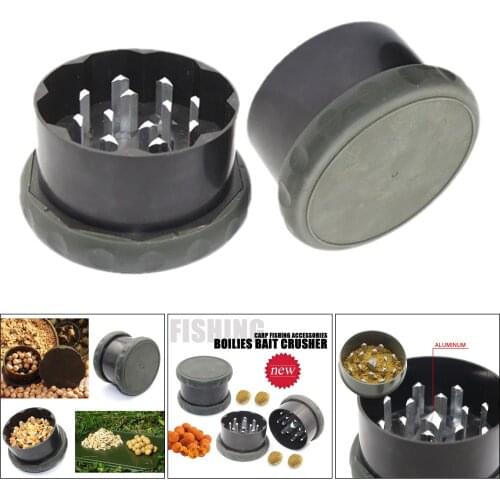 Compact Fishing Boilie Baits Crusher Rubber Portable Compact Carp Fishing Grinder Boilies Grinding Tackles Accessories