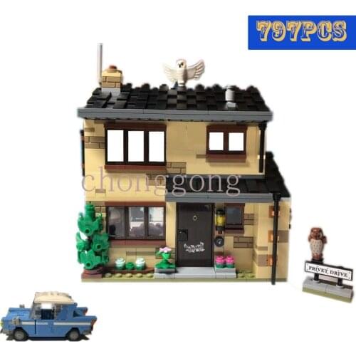 NEW Magic Movie Series Building Blocks Potteris Uncle House Home Compatible 75968 Bricks Gifts Educational Children Toys Gift