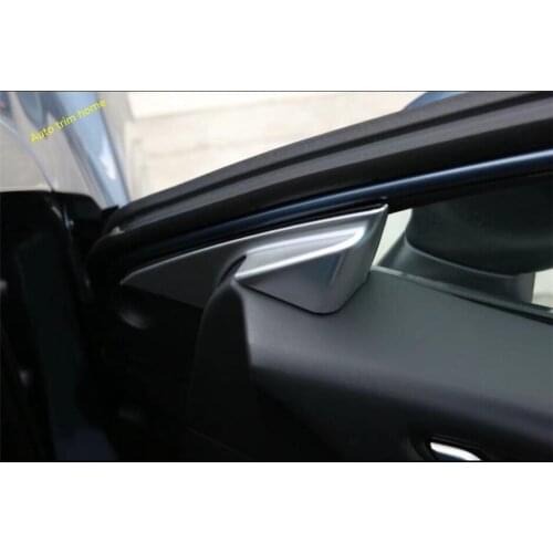 Lapetus Matte Interior Refit Kit Front Triangle Pillar A Decoration Frame Cover Trim Accessories Fit For Mazda 6 2016 2017