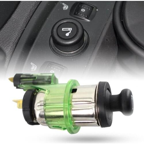Reliable Cigarette Lighter Assembly Portable Dustproof Metal Interior Car Cigarette Lighter Bezel Set Compatible w/Ford Focus
