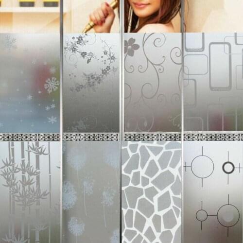 Frosted Glass Sticker Privacy Glass Decor Frosted Window Film Static Cling Frosting Sticker 45cm x 2m