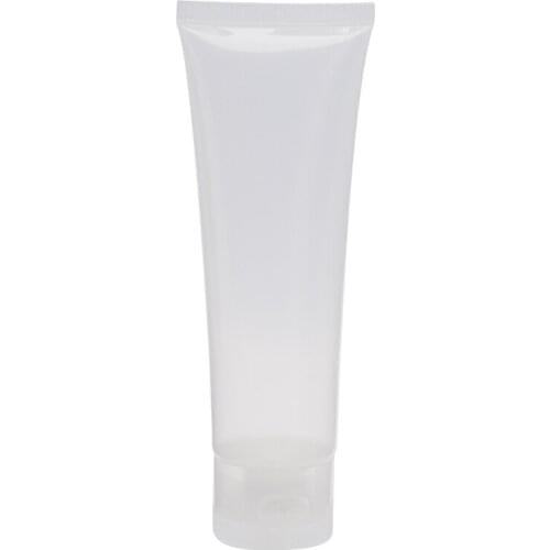 50pcs/lot 100g transparent Flip cap hose , plastic squeeze bottles, 100cc plastic bottles,Refillable bottles