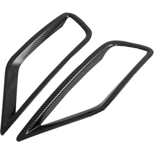 Fog Lamp Frame for Hyundai Creta Ix25 2020 Car Front Fog Lamp Light Decorative Frame Cover Trim Carbon Fiber Accessories