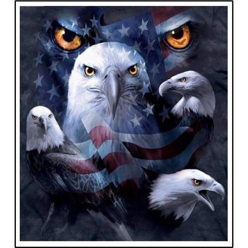 Needlework 3D DIY Diamond Painting Long-Billed Eagle Full 5D Diamond Embroidery Cross Stitch Forest Animal Home Decorative