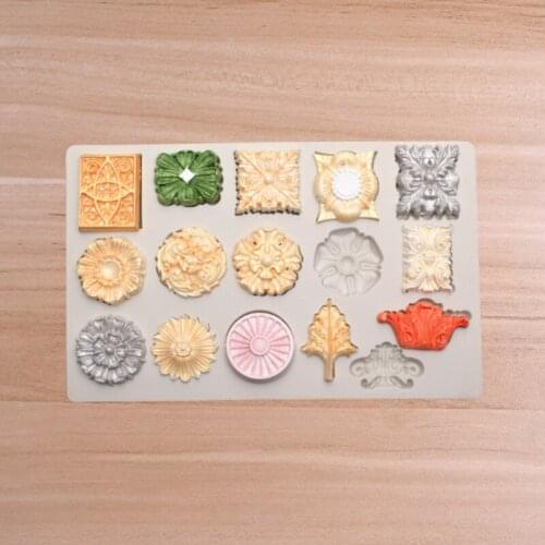 16 Shape Gemstone Jewelry Fondant Silicone Mold For DIY Chocolate Cake Charms Decoration Glue Tool