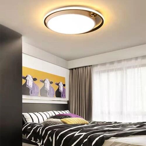 Modern simple round LED lamp luxury ceiling lamp bedroom lamp living room lamp childrens room lamp