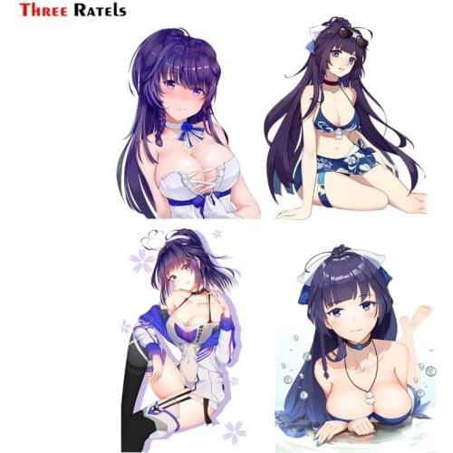 Three Ratels FC934 Raiden Mei Honkai And 1 More Car Decoration Sticker Helmet Decal