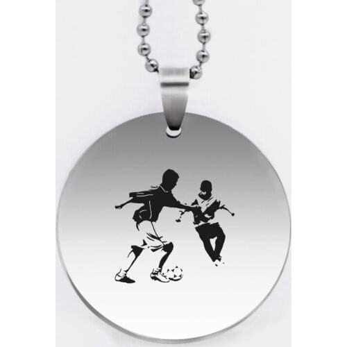 Ufine jewelry dad gift pendant army card dad I pick you as best dad stainless steel customed necklace N4416