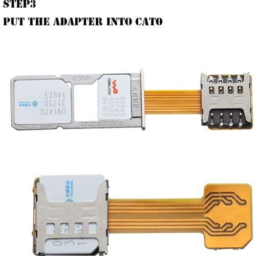 Universal Dual SIM Card Adapter TF Hybrid Sim Slot Micro SD Extender Nano Cato Android Moblie Phone Accessories