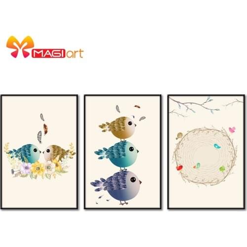 Cross stitch kits Embroidery needlework sets 11CT water soluble canvas patterns 14CT Cartoon Style Kissing fish-NCMC016