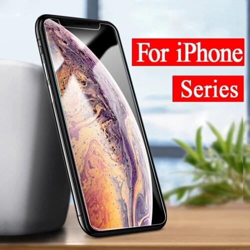 Protective Glass On For iPhone 6 7 8 Plus Screenprotector Tremp X XR XS Max S R XMAX aphone 7Plus 8Plus 4 5 aifon ihpone ifone