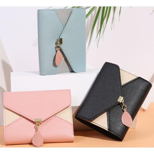 Womens Wallet Cute Student Tassel Pendant Trend Small Fashion PU Wallet 2021 Coin Purse Women Ladies Card Bag For Women