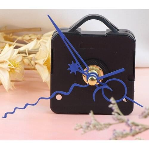 1 Set Silent large wall Quartz Clock Movement Mechanism Black & Red Hands Repair Tool Parts Kit DIY Set With Hook