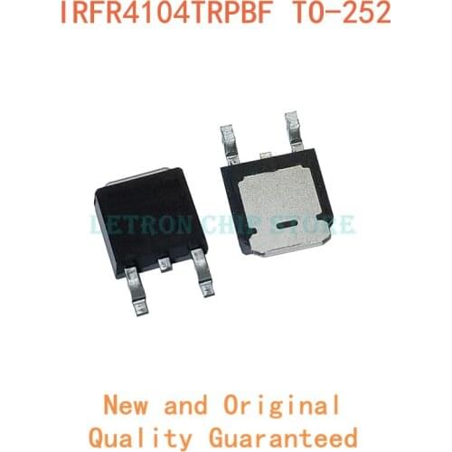 10PCS IRFR4104TRPBF FR4104 DPAK IRFR4104 TO-252 TO252 N-CH 40V 42A original and new IC MOSFET