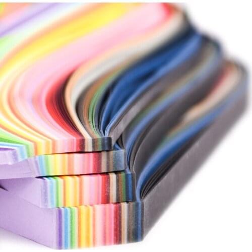 180 pcs 36 Colors DIY roll japanese origami paper quilling arts crafts supplies collage material home decor Colored paper stri