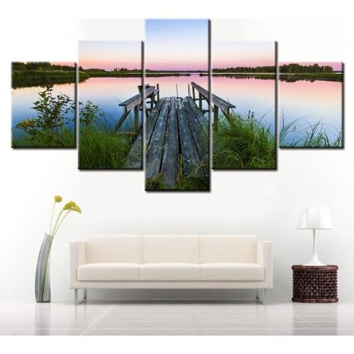 5 Panel/pieces alone wall posters Print On Canvas Art Painting For home living room decoration