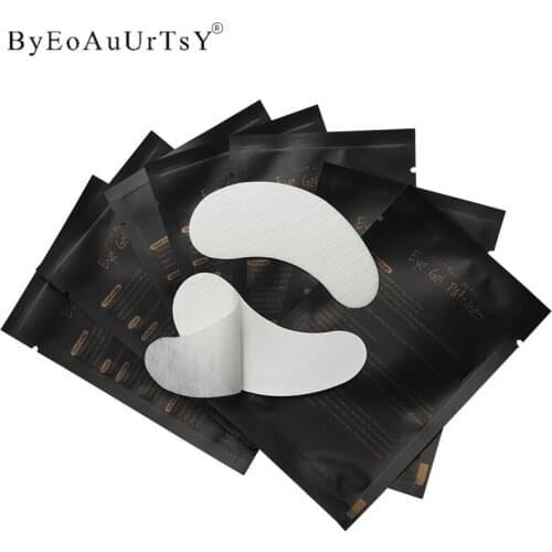 50Pairs Grafting Eyelashes Under Eye Pads For Eyelash Extension Paper Eye Gel Patches Sticker Wraps Lash Patch Makeup Tool