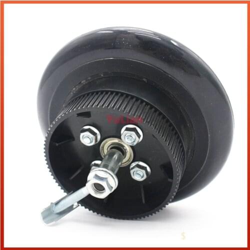 6 inch 140mm Pu solid rear wheel with Drum brake kit for small surf electric scooters wheels 6 inch Castor wheels