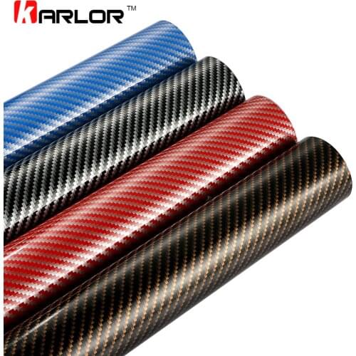 60cmx500cm Glossy 2D Carbon Fiber Vinyl Film Car Decorative Sticker Wrapping Foil Waterproof DIY Decal Motorcycle Automobiles