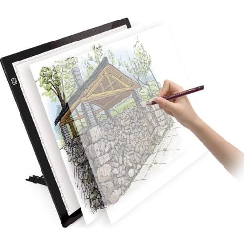 A3 LED painting tool light pad tracking light box, with school bag, bracket, lighting tracking pad, for artists to use