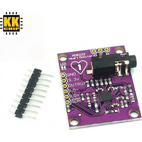AD8232 ECG Physiological Measurement Heart Pulse ECG Monitor Sensor Module Single Lead Heart Rate Monitor Diy Kit for Arduino