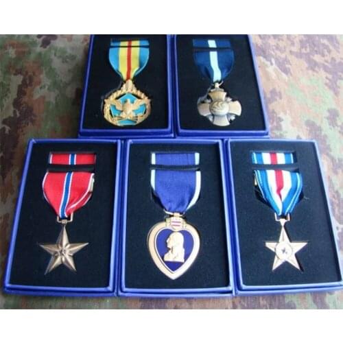 WW2 American award Star DEPARTMENT OF DEFENSE, DEFENSE DISTINGUISHED SERVICE MEDAL ,US purple heart Medal Chest Badge Brooch