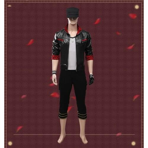 Anime Final Fantasy 7 Remake Leslie Kyle Battle Uniform Daily Outfit Full Set Cosplay Costume Men Halloween Free Shipping 2020