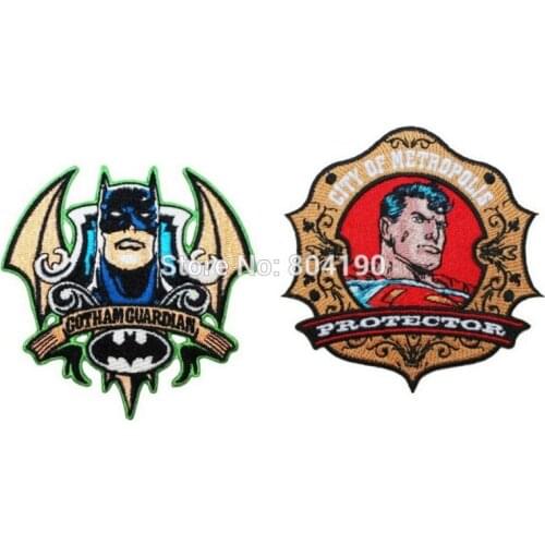 4" vs Dawn of Justice Embroidered Movie TV Series applique Sew On iron on patch New Film Logo