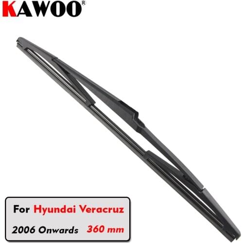 KAWOO Car Rear Wiper Blades Back Window Wipers Arm For Hyundai Veracruz Hatchback (2006 Onwards) 360mm Auto Windscreen Blade