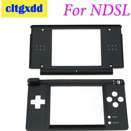 Cltgxdd Black Plastic Top Upper / Lower LCD Screen Frame For N D S L Game DS Lite Console Display Screen Housing Shell Replaceme
