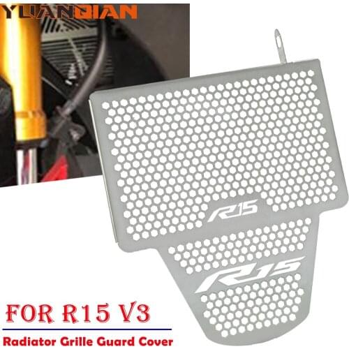 For YAMAHA R15 V3 2017 2018 2019 Motorcycles Radiator Grille Guard Protection Cover YZF R15V3 Stainless Steel Cooler Protection