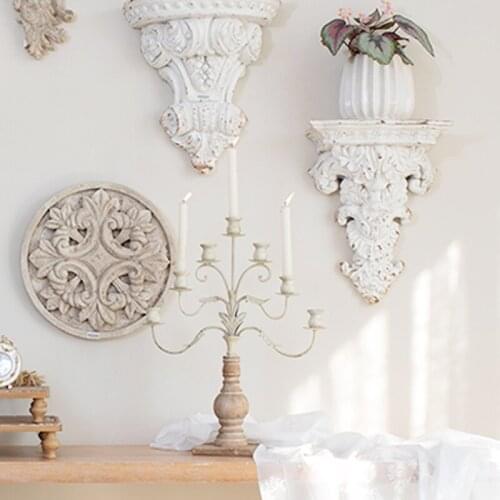 European Metal Candle Holder Wedding Nordic Style Glamour Candle Holder Vintage Antique Bougeoir Mariage Home Decor DE50ZT